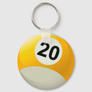 Llavero Número 20 Billiards Ball