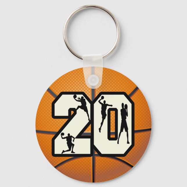 Llavero Número 20 de baloncesto (Anverso)