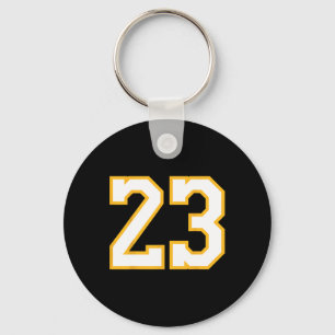 Llavero Número 23 Delante Y Byck Bysketbyll Jersey Púrpura