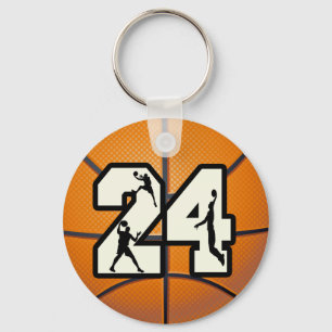 Llavero Número 24 de baloncesto