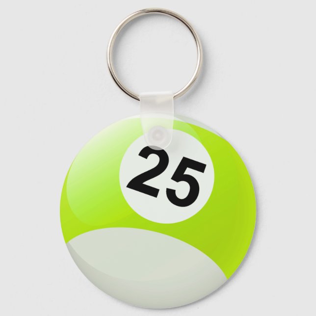 Llavero Número 25 Billiards Ball (Anverso)