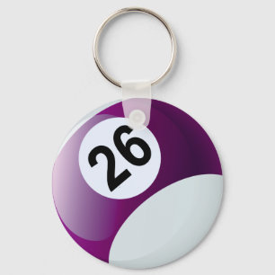 Llavero Número 26 Ball Billiards