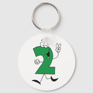 Llavero Número 2 camisetas y regalos de cumpleaños