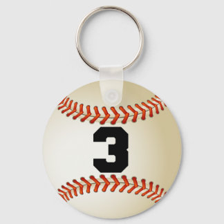 Llavero Número 3 de béisbol