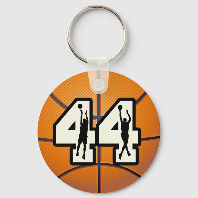 Llavero Número 44 de baloncesto (Anverso)
