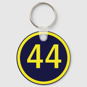 Llavero número 44, en círculo