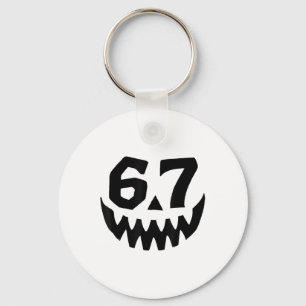 Llavero Número 67 Seis Siete Coincidente Meme 6 7 Hallowee