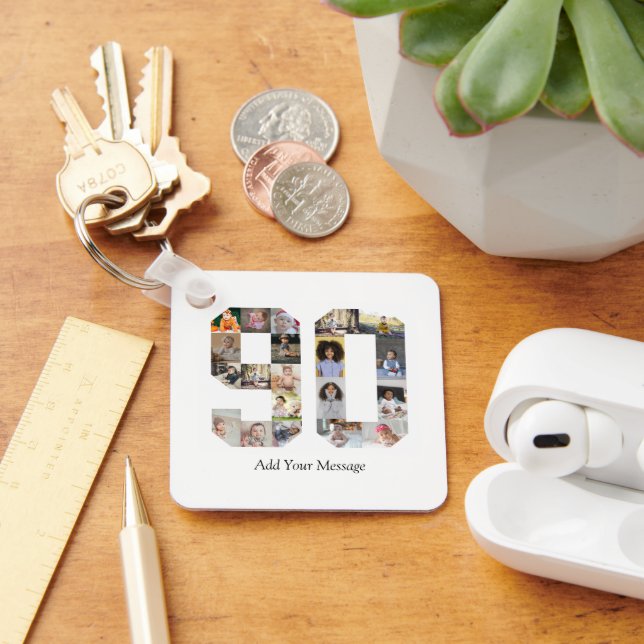 Llavero Número 90 Collage de fotos (Escritorio )