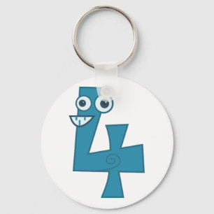 Llavero Número animal 4