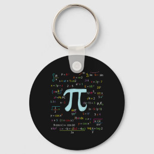 Llavero Número Círculo De Pi Fórmulas Nerdy Mathematicians