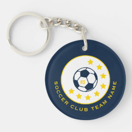Llavero Número de camiseta de equipo de fútbol personaliza