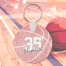 Llavero número de jersey de la cadena de claves de balonce