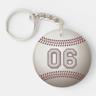 Llavero Número de jugador 06 - Guay Béisbol Stitches