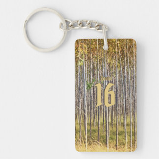 Llavero Número de la sala de registro de árboles forestale