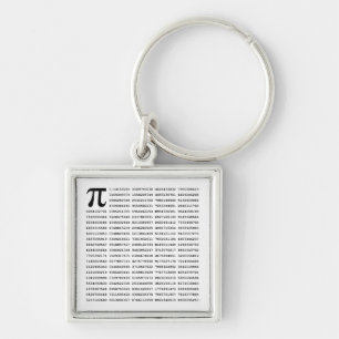 Llavero Número De Pi De 1000 Primeros Dígitos   Símbolo ma