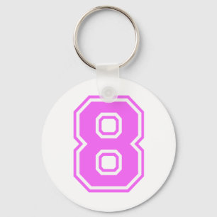 LLAVERO NÚMERO DE ROPA Y BLANCO 8