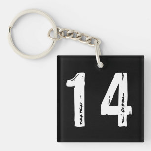 Llavero Número deportivo 14