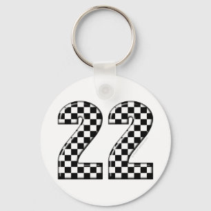Llavero número el competir con auto 22