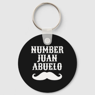 Llavero Número Juan Abuelo Español Mexicano Mejores Regalo