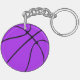 Llavero Número o iniciales de la Jersey Purple Basketball (Atrás Derecha)