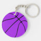 Llavero Número o iniciales de la Jersey Purple Basketball (Atrás)