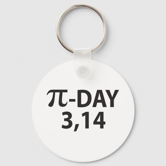 Llavero Número Pi como día pi (Anverso)