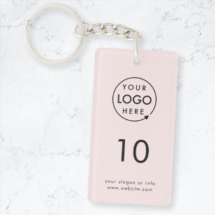 Llavero Número rosa   Logo Business Property Room
