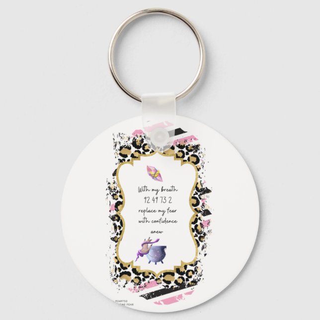 Llavero Números de Grabovoi para liberarse del miedo (Anverso)