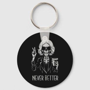Llavero Nunca mejor Skeleton Drinking Cup Café Hallowee