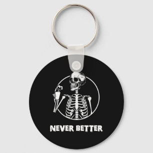 Llavero Nunca mejor Skeleton Skull Funny Costum Halloween