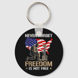 Llavero Nunca Olvides Libertad No Es Bandera USA Día de lo