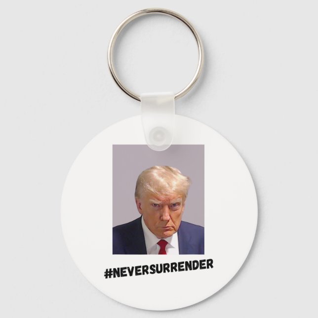 Llavero Nunca Rendirse Trump (Anverso)