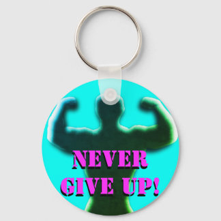 Llavero Nunca renunciar a la clave