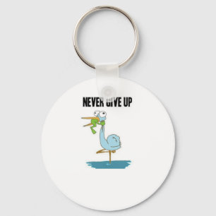 Llavero Nunca renuncies al diseño inspirador