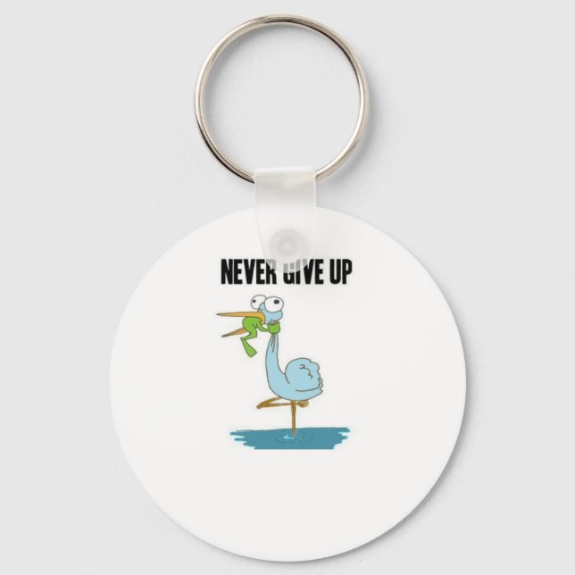 Llavero Nunca renuncies al diseño inspirador (Anverso)