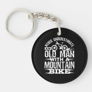 Llavero Nunca subestimes a un anciano con bicicleta de mon