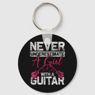 Llavero Nunca Subestimes A Un Chica Con Una Guitarra Si Ha