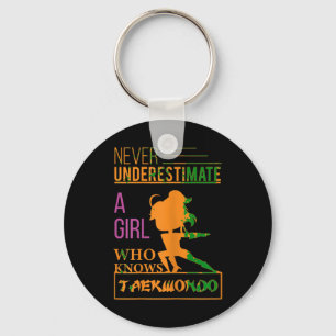 Llavero Nunca Subestimes A Un Chica Que Conoce Taekwondo T