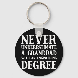 Llavero Nunca Subestimes A Un Ingeniero Abuelo Nuestro Gar