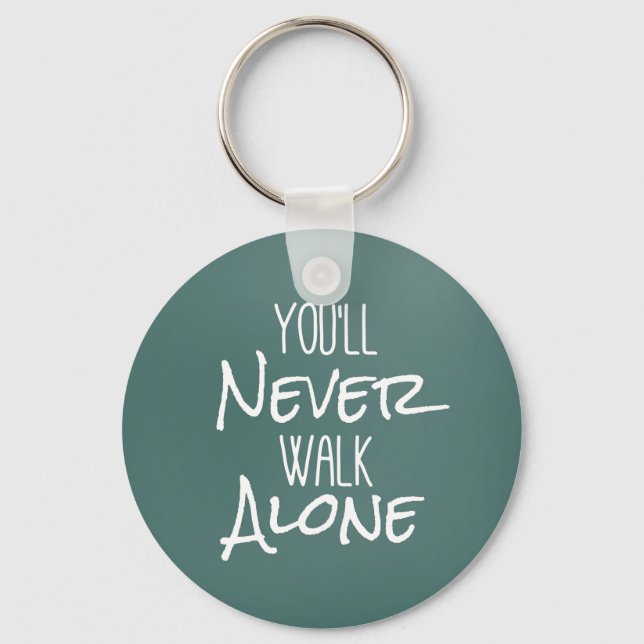 Llavero Nunca vas a andar solo (Anverso)