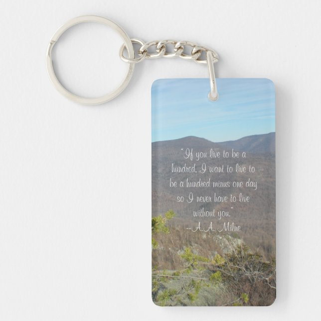 Llavero "Nunca vivas sin ti", clave (Frente)