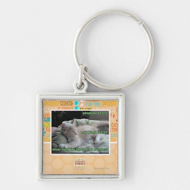 Llavero Nunca viviendo en una jaula otra vez (Frente)