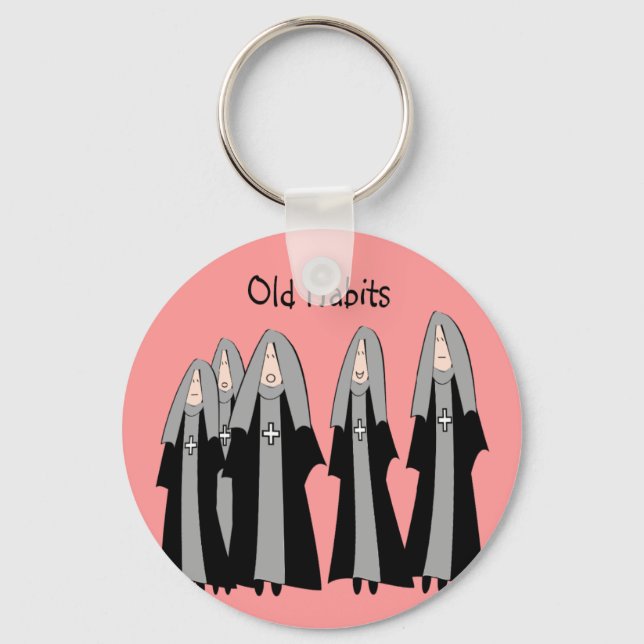 Llavero Nuns "Viejos hábitos" divertidísimos regalos de la (Anverso)