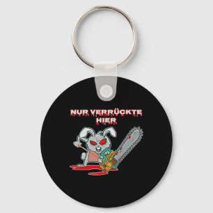 Llavero Nur Verrückte Hier Fun Rabbit con regalo de Chains