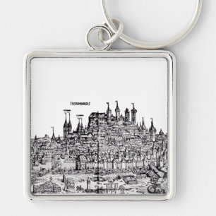Llavero Nuremberg ciudad medieval en Alemania