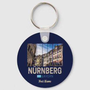 Llavero Nuremberg Vintage Bavaria Alemania Souvenir
