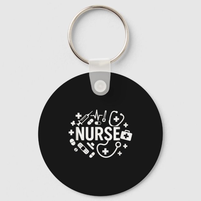 Llavero Nurse Funny Nurses Mom Women Nursing Rn Lpn Cna  (Anverso)
