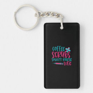 Llavero Nurse Gift   Coffee Scrubs Sanity Nurse Life