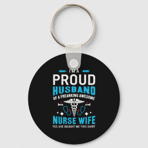 Llavero Nurse Gift Soy Un Esposo Orgulloso