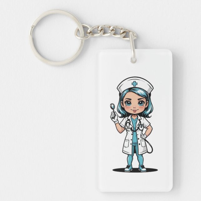 Llavero Nurse Keychain Collection - Empowering Nursing Log (Frente)